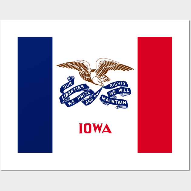 Flag of Iowa Wall Art by brigadeiro